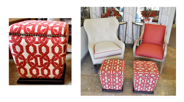 Accenting with Ottomans and Garden Stools Accents of the South by Beverly Farrington
