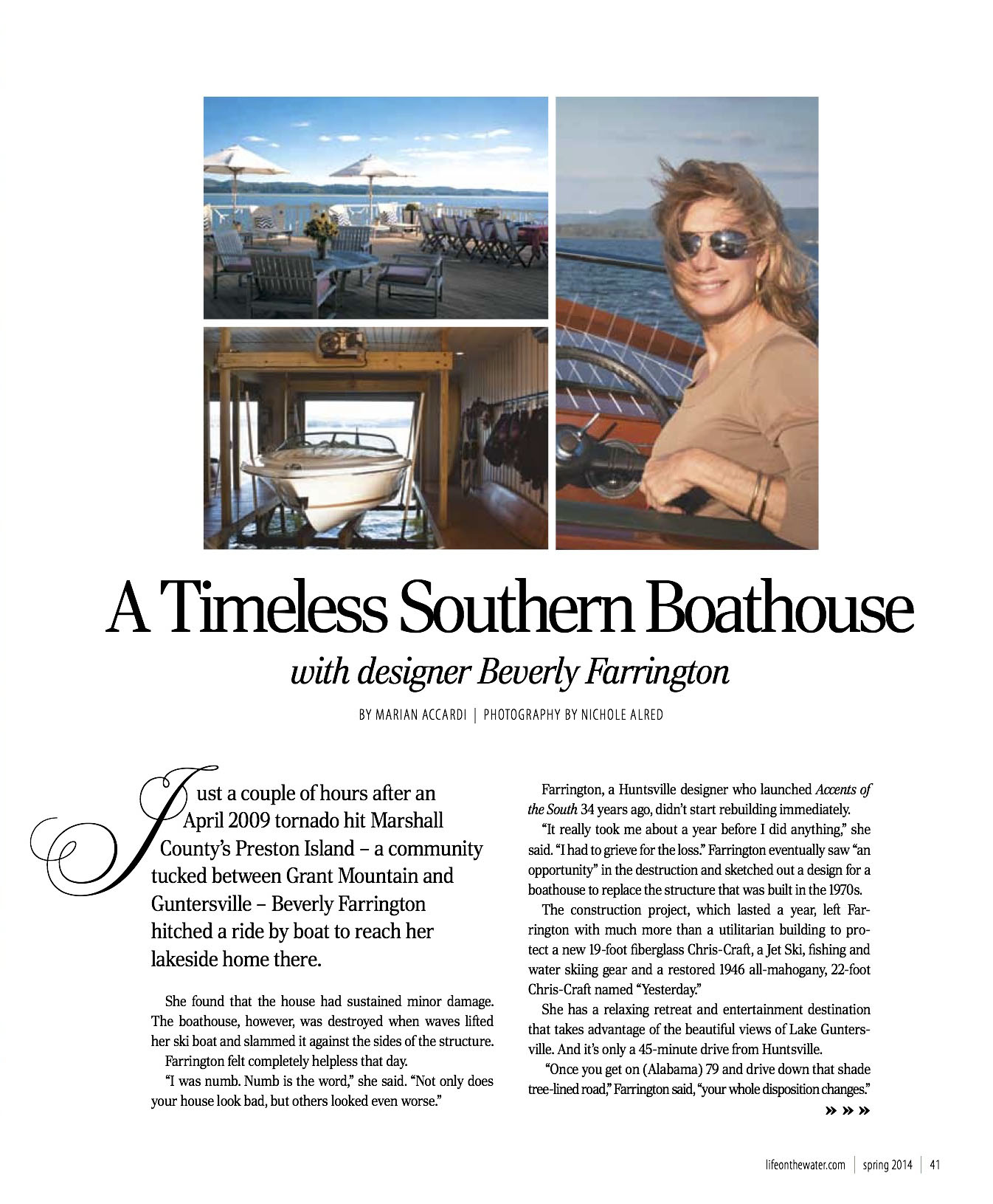 Accents of the South by Beverly Farrington - Huntsville Interior Design - blog_lifeonwater2 Beverly Farrington's Preston Island Boathouse %