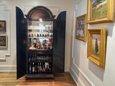 Accents of the South by Beverly Farrington - Huntsville Interior Design - Beverlys-Home-Bar-Cabinet-1-400x300 Beverly's Home Bar Cabinet %